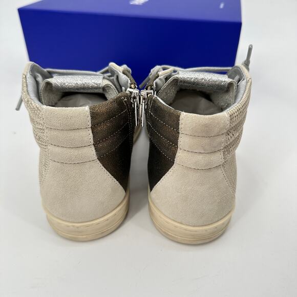 P448 New in Box Skate Prisma Sneaker High Top Gold Metallic // 36 - Picture 10 of 16